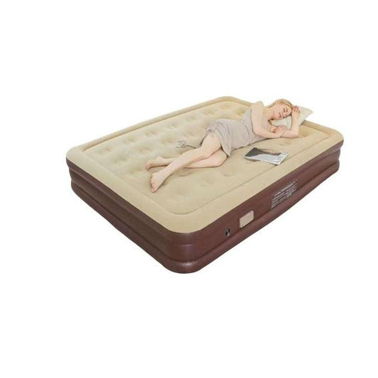 MHome Double Inflatable Flocked Bed
