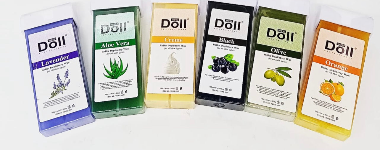Roll-On Wax Cartridge Refill – 100g Depilatory Wax Roller, Assorted Scents