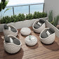 Modern Aluminium Rattan Garden Outdoor Patio Furniture 4pc