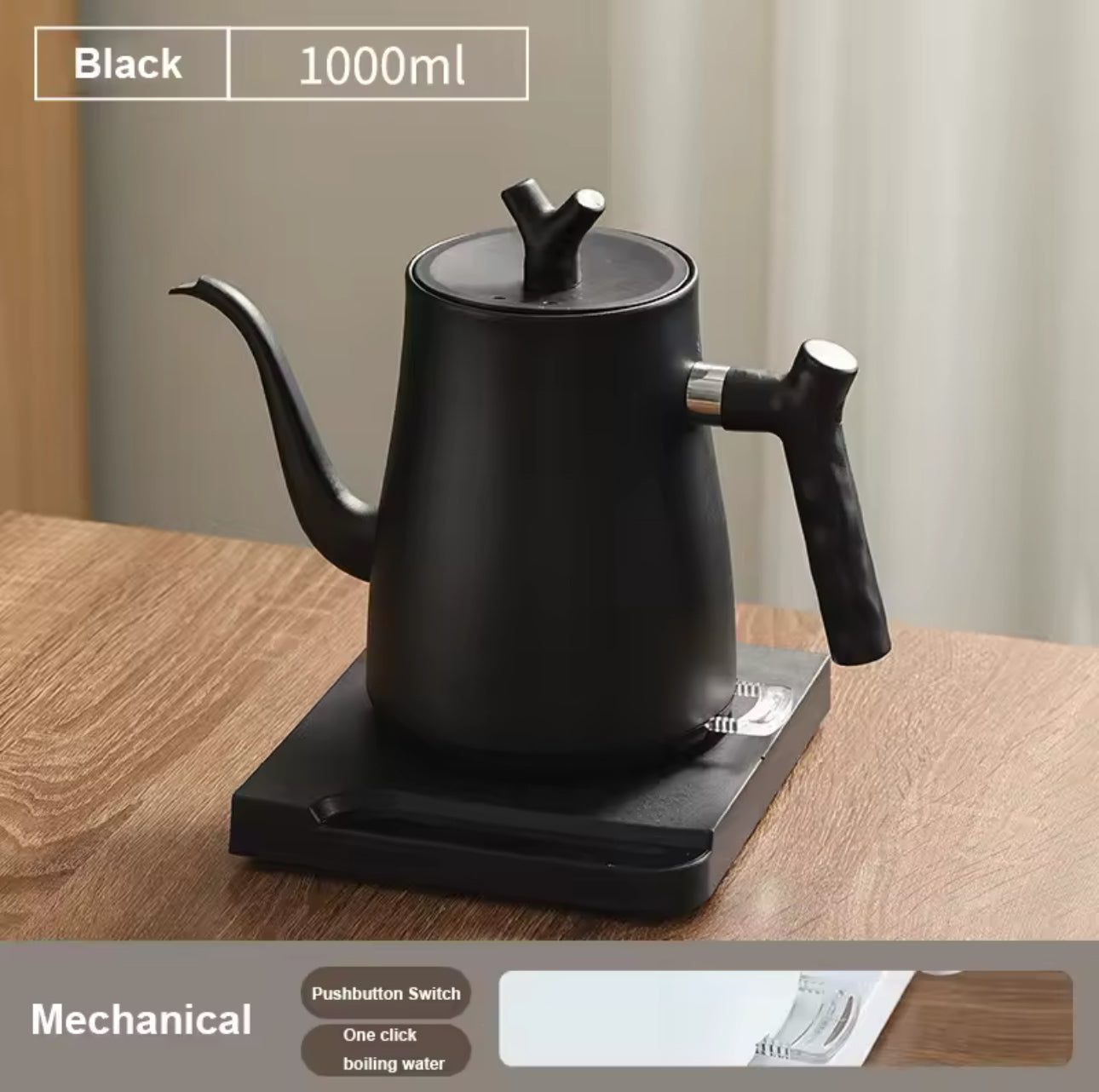 Smart Electric Gooseneck Kettle 1L - Various Options