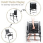 MFurn Dwight 3-Piece Outdoor Bistro Patio Set – Metal & Glass Table with 2 Chairs (Black)