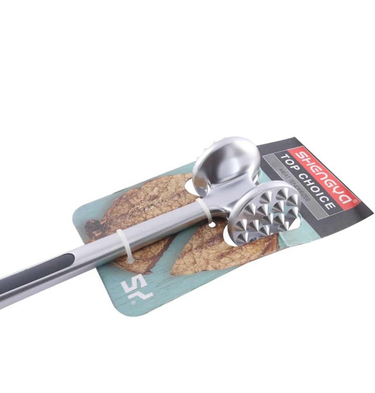 Kitchen Aluminum Meat Tenderizer Mallet - Silver