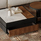MFURN Italian Style Multi-Layered Wood Coffe Table 2pc Set
