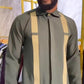 Men's African Outfit Long Sleeve Shirt Dashiki And Pants Traditional 2 Piece Set Tribal Clothing Formal Suit-Various Colours