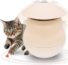 Interactive Cat Laser Toys Tumbler Design,Automatic 360° Rotation Laser Cat Toy, USB Charging 3 Modes Real Random Trajectory for Bored Indoor Cats/Kittenes/Dogs