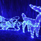 MTech Christmas Reindeer With Sledge - 12M LED Tube Lights - Various Colours