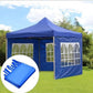 MHome Portable Pop Up Gazebo Marquee Tent With Clear PVC Windows And Walls 3x3M