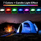 Mtech Solar Powered RGB Remote Controlled Camping Party Light With Hook