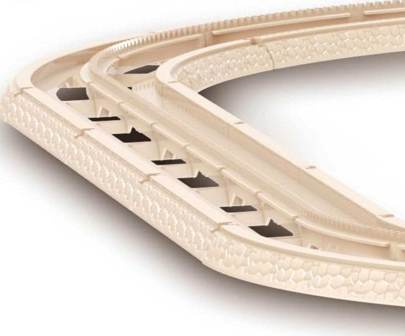 New Kids Game Plastic Racing Car Railway Slot Toys Easy Building DIY Car Track Toy for Kids Boys Girls Track City (54 Pcs), Multicolor