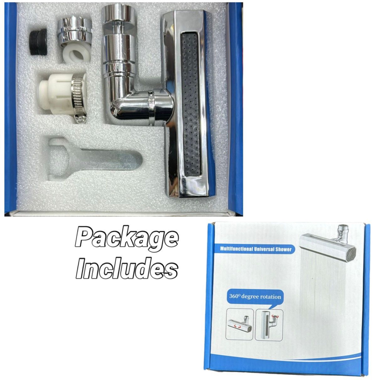 Faucet Extender Bathroom Sink Swivel Attachment Anti Splash -Rain Type