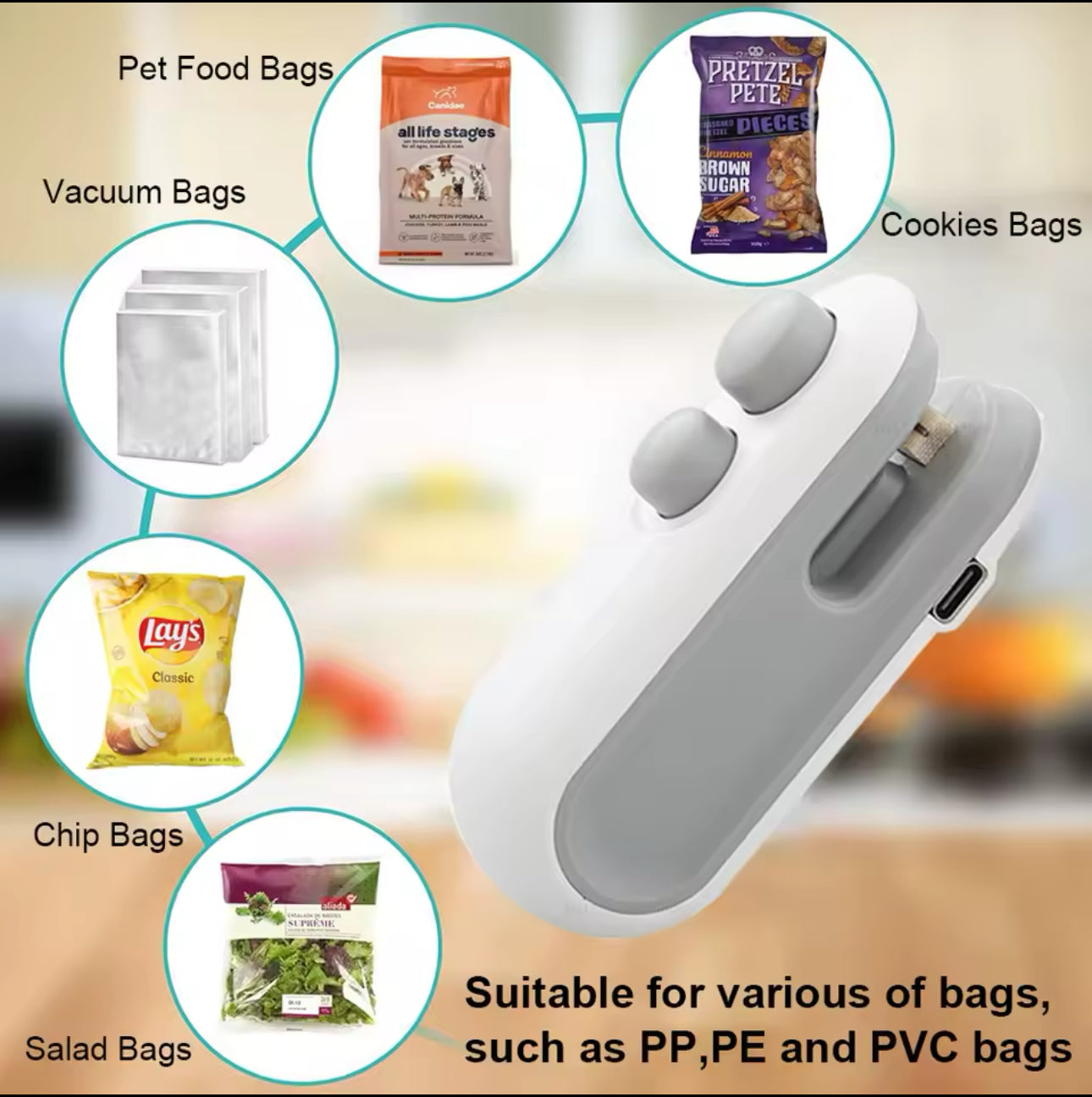 2:1 Mini Bag Sealer 5pc