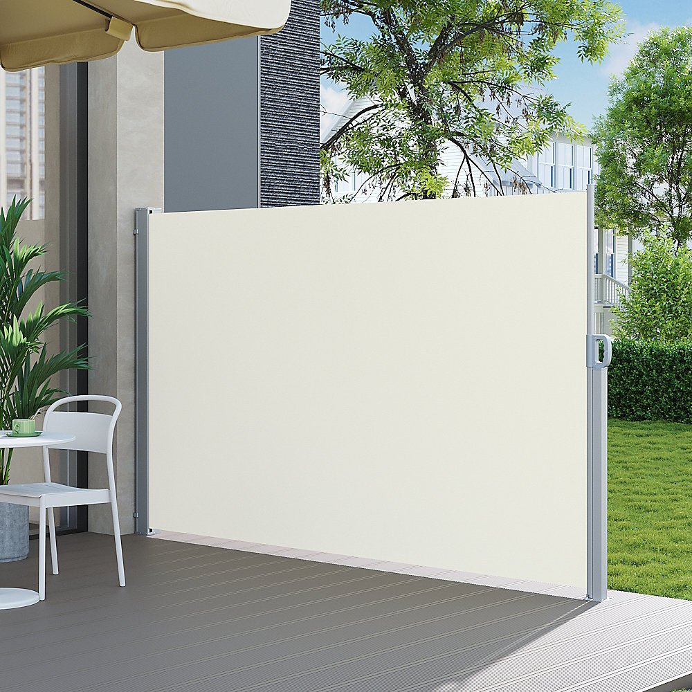 MHome Retractable Wind & Privacy Single Sided Screen-Available In 3 Colour Options