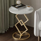 MFurn Nordic Style Marble Wood, Gold & White Side Table