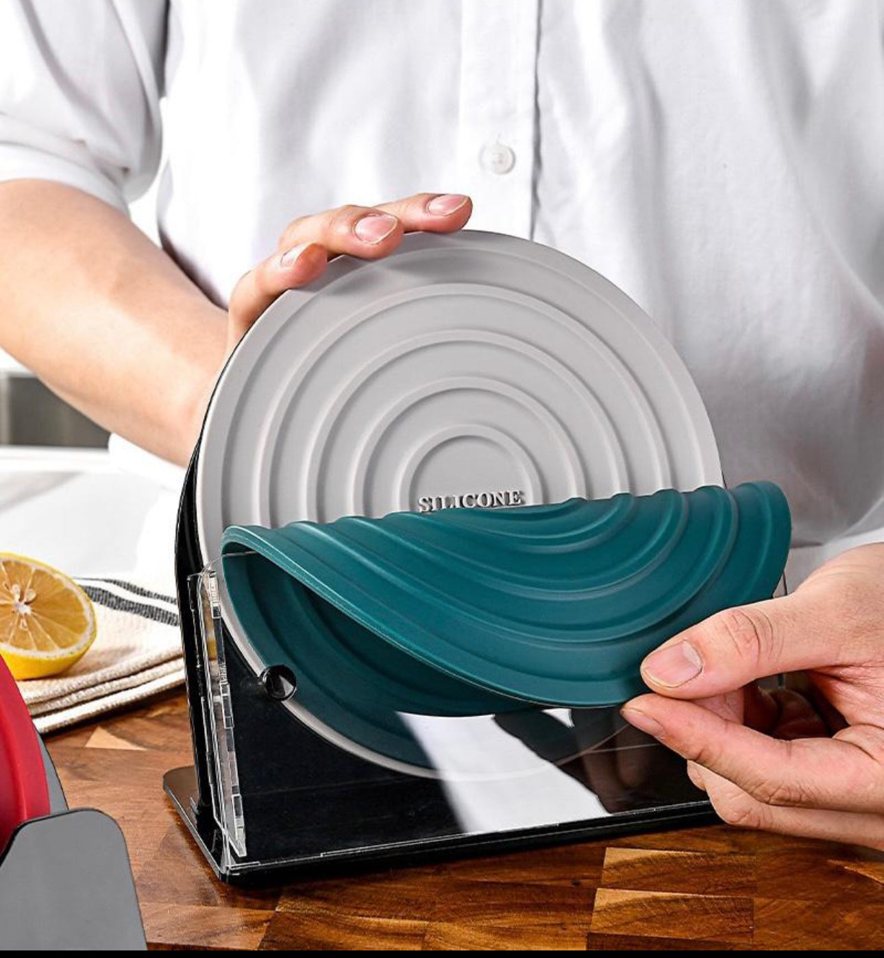 Food Grade Silicone Heat Resistant Placemat  Drinkware Coasters, Set of 4