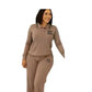 Ladies Knit Polo Tracksuit 2pc-Various