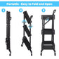 MHome 3-Tier Foldable Metal Kitchen Trolley – Utility Shelf on Wheels