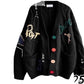 Ladies Knitted Embroidered Cardigan-Various Colours