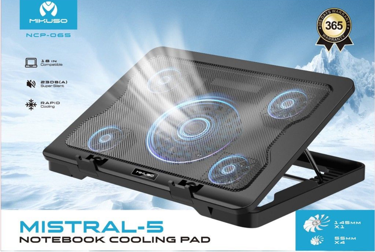 Mikuso Mistral-5 Notebook Cooling Pad