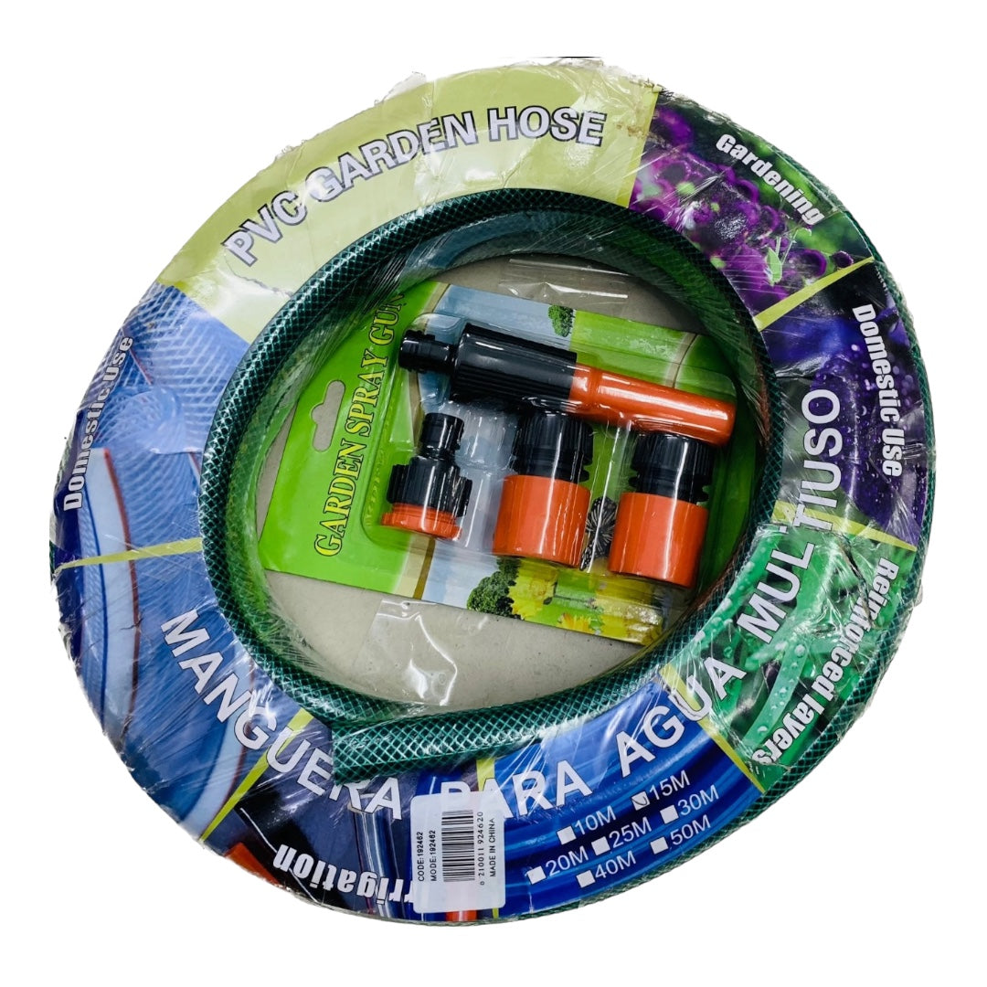 Garden Hose With Fittings - Various Sizes