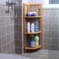MHome Bamboo Bathroom Stand & Bamboo Wall Shelves