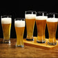 Nucleated Pilsner Craft Beer Glasses Set, Beer Drinking,465ml, Set of 6