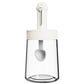 Retractable Spice Jar With Airtight Spoon Lid Seasoning Container GREY