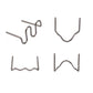 Hot Staples for Plastic Welding Gun - 2500 Pieces Per Box