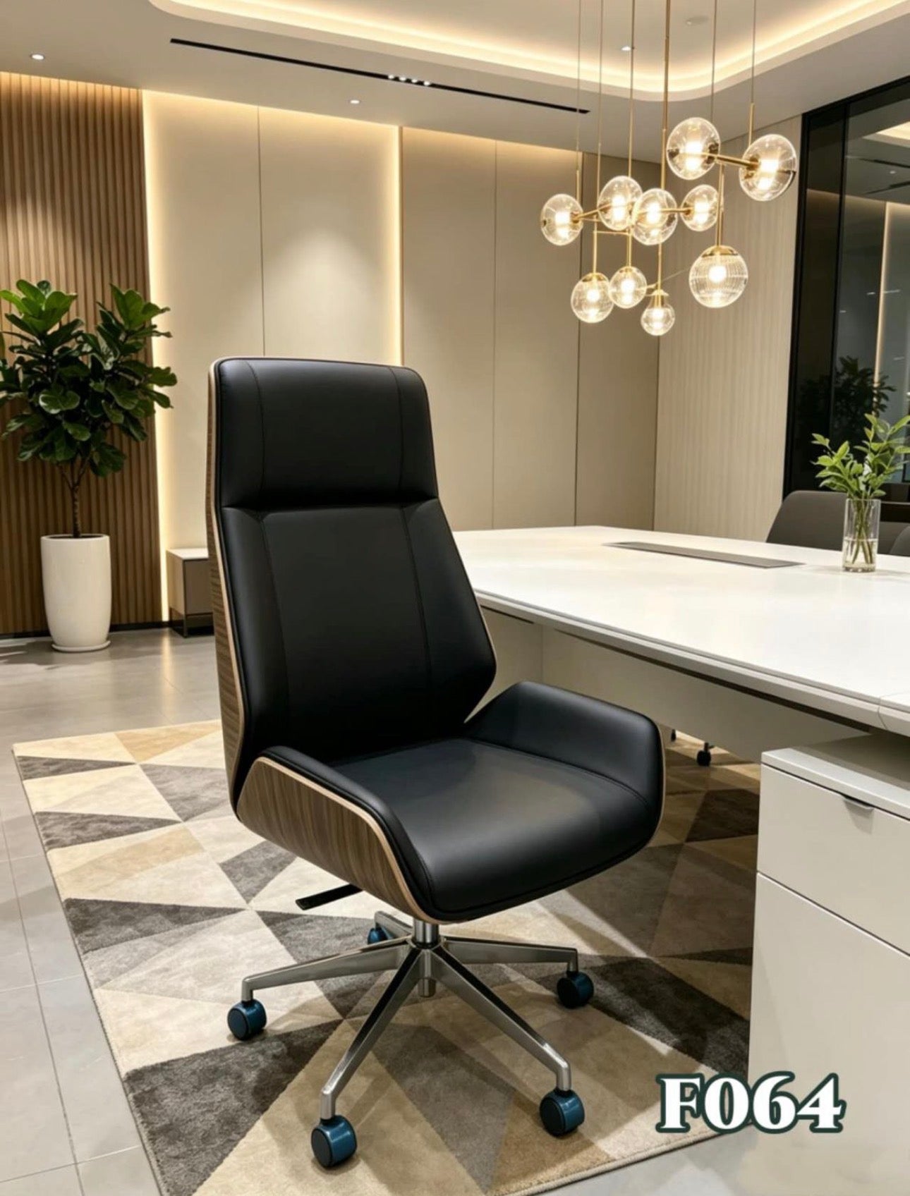 MFurn Modern Executive High Back Leather Chair