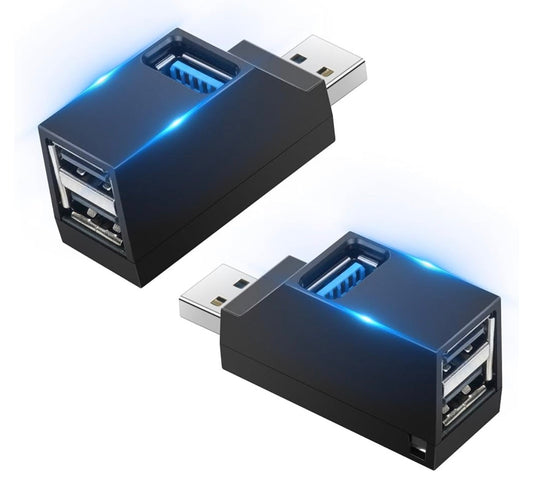 MTech 
2-Port Mini USB 3.0 Hub Adapter, High-Speed Expansion for Laptop, Flash Drives, HDD