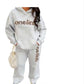 Ladies Oversized Fleece Hoodie Tracksuit-Various Colours