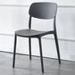 MFurn Contemporary Scandinavian Macaron Square Plastic Stackable Dining Chair Backrest For Dining Room-Various Colours