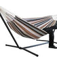 MHome 2-Person Hammock With Stand Brazilian-Style Outdoor Indoor