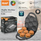 RAF 1400W Electric Double-Sided Heating 6-Hole Non-Stick Muffin Maker