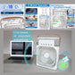 6" Portable Mini Air Cooler Fan – 3-in-1 USB Mist & Humidifier