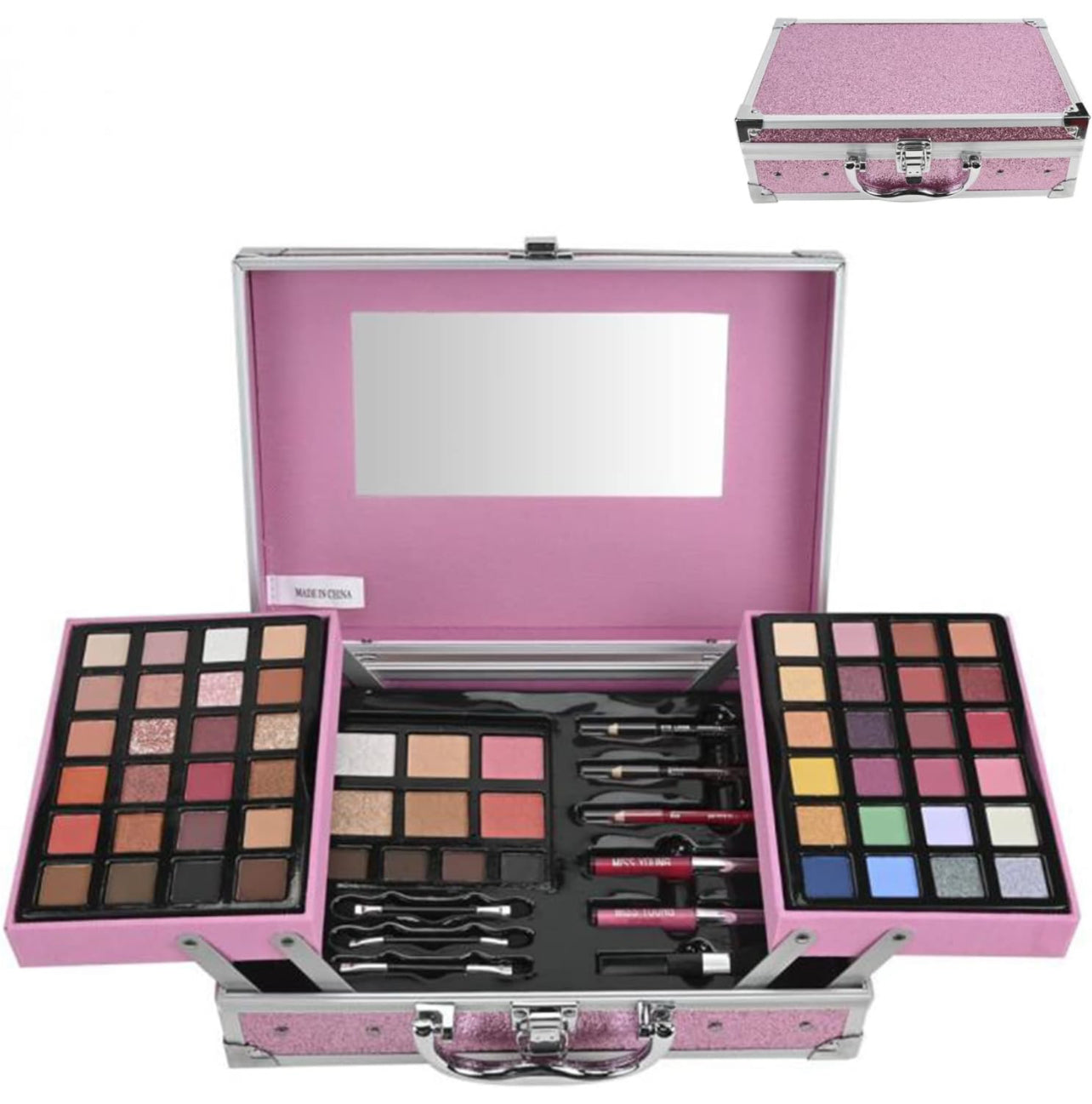 Makeup Set, Makeup Kit, Full Beauty Cosmetics Set, 68 pcs, For Women, Cosmetics Set, Lip Gloss, Eyeshadow, Blast, Eyebrow Powder, Lip Pencil, Brush, Natural Effect, High Color, Long Lasting, Multifunctional.
