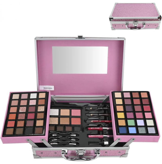 Makeup Set, Makeup Kit, Full Beauty Cosmetics Set, 68 pcs, For Women, Cosmetics Set, Lip Gloss, Eyeshadow, Blast, Eyebrow Powder, Lip Pencil, Brush, Natural Effect, High Color, Long Lasting, Multifunctional.
