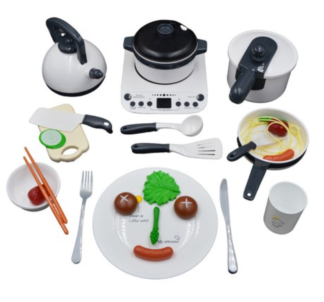 Kitchen Play Set with Real Steam Kids Toy