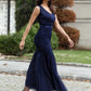 Ladies Elegant Lace Evening Dress