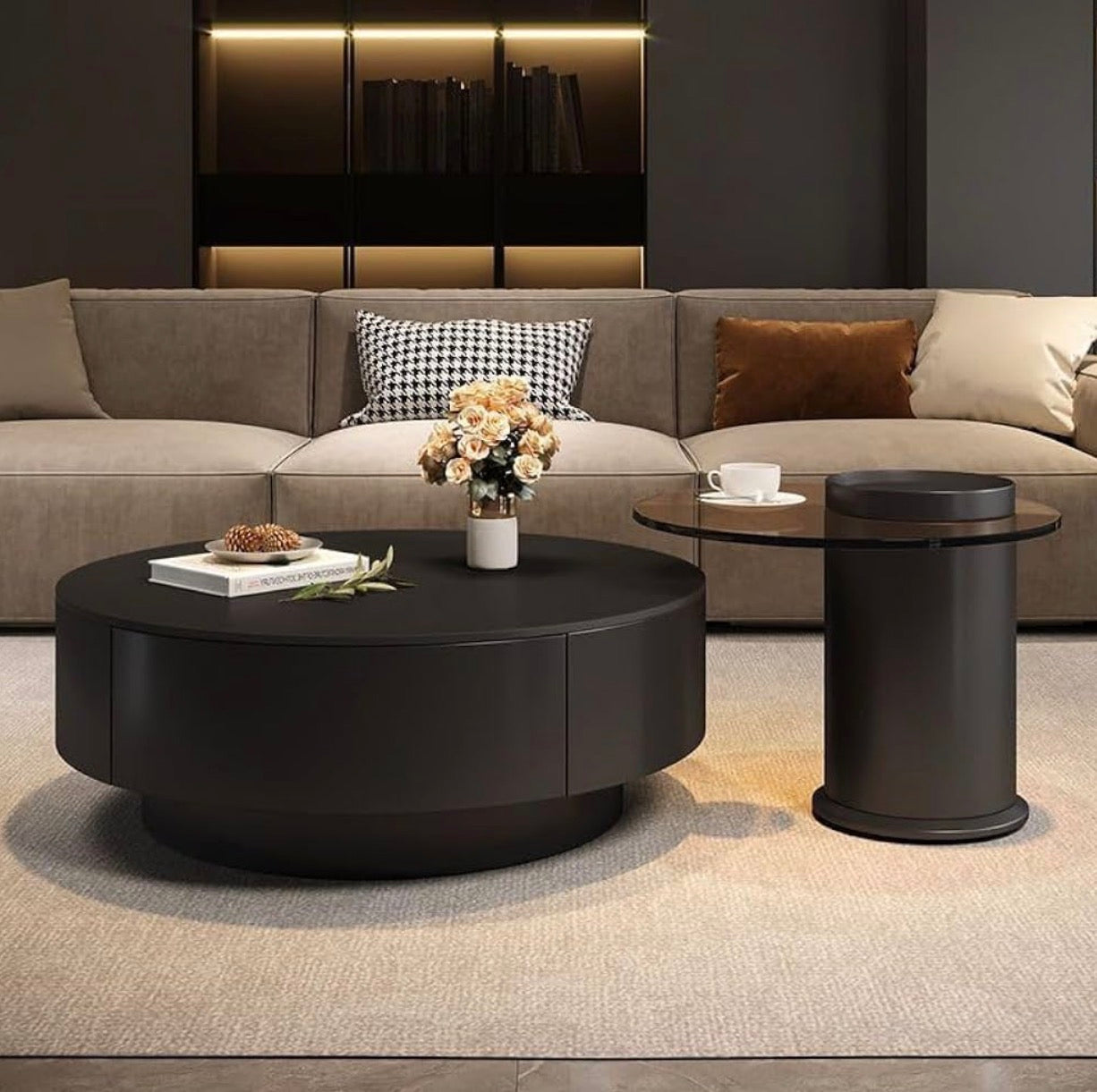 MFURN Nordic Styled Nesting Coffee Table Set 2pc