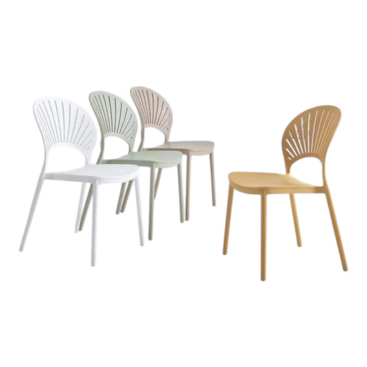 MFurn Nordic Plastic Chair Dining, Home Or Cafe - Various Colours