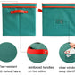 MHome Green Christmas Ornament Storage Box – Foldable with Label Window & Reinforced Panels