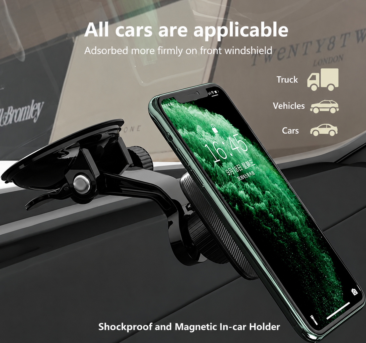 Shock-Proof Magnetic Car Cell Phone Holder