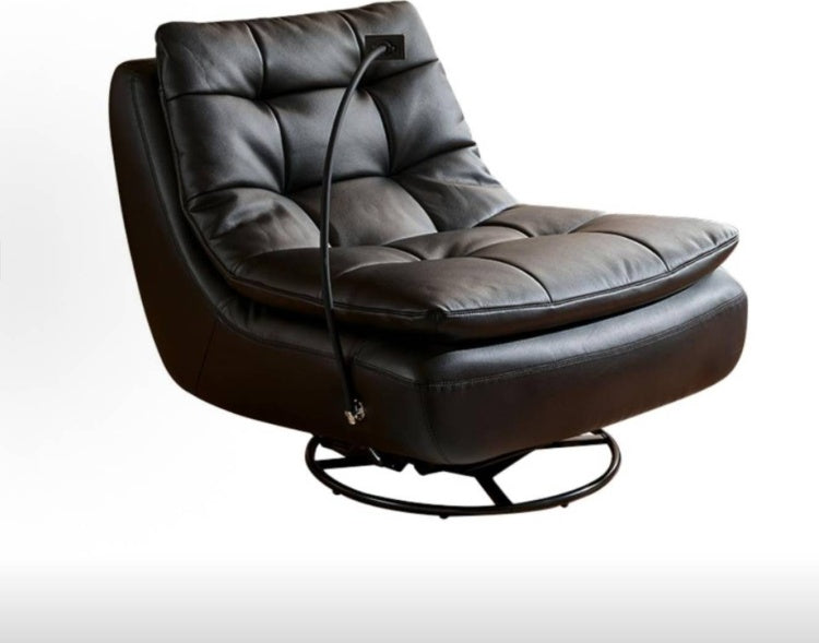 MFurn Modern Italian-style single sofa, suitable for bedroom, living room, and balcony; rocking and swivel beanbag chair; can be used for sleeping or reclining-Various Options