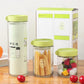 MHOME 3pc Glass Canister Set