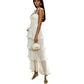 Ladies Tiered Ruffle Maxi Dress-Various Colours