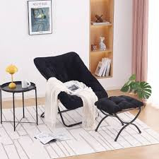 MFurn Recliner Chair With Ottoman Folding Lounge Adjustable Lazy Chair