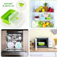 MHome 4pc Foldable Lunch Box, Silicone,With Sealed Lid And Ventilation Valve, Leak-Proof And Easy To Clean