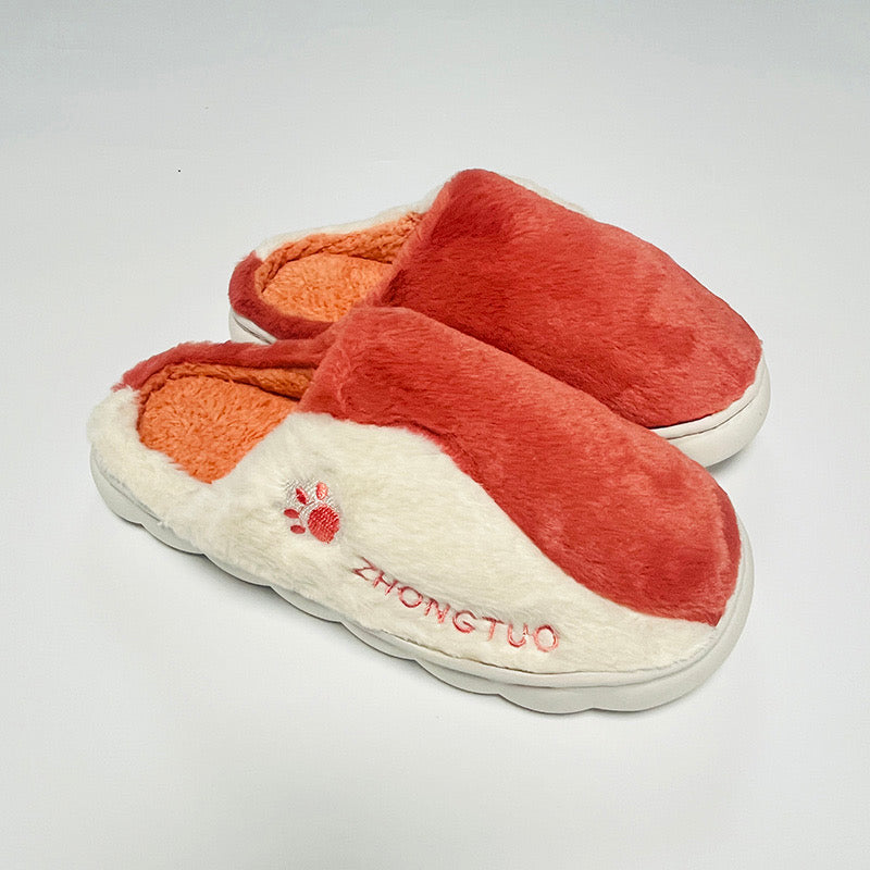 Women’s Fur Plush House Indoor Thermal Warm Flat Slippers Shoes -Various Colour
