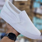 Ladies Faux Leather Slip-On Sneakers-Various Colours