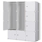 MHome Modern 12-Cube Modular Wardrobe – Portable Closet with Hanging Space